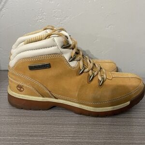 Timberland Men's Leather Boots‎ Size 9 Hiking Outdoor Waterproof Euro